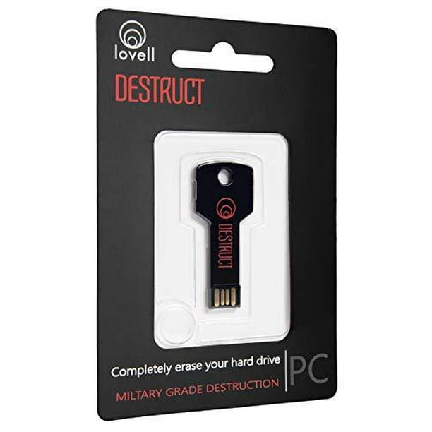 Destruct Hard Drive Data Eraser\Permanently Erase Computer Data | Military -Grade HDD Erase Tool | Non-Recoverable Data Once Erased | All PC and Laptop Compatible | Easy-to-Use USB -