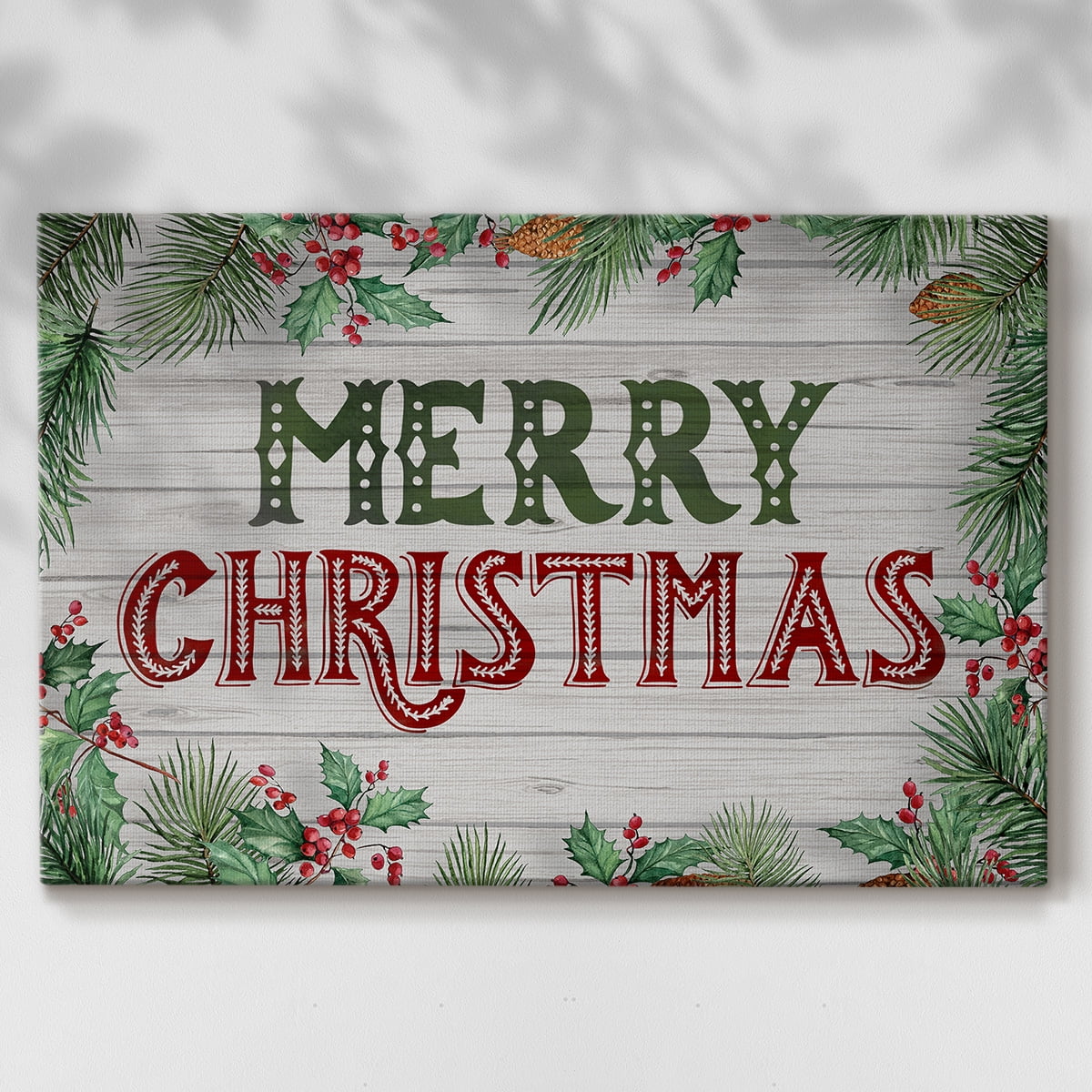 Christmas Greenery- Gallery Wrapped Canvas