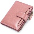 thumbnail image 1 of GHSDFBB Small Wallet for Women Genuine Leather Bifold Compact RFID Blocking Small Womens Wallet, AK-Pink, Small, Rfid Wallet, 1 of 7