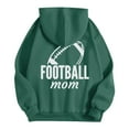 thumbnail image 4 of Hoodies for Men Casual Football Game Theme Print Loose Pullover Long Sleeve Hooded Sweatshirt Comfortable Warm Fall Winter Daily Wear Mens Sweatshirts Dark Green XXL, 4 of 5