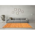 thumbnail image 3 of Ahgly Company Indoor Square Oriental Orange Modern Area Rugs, 7' Square, 3 of 4
