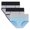 Light Blue, variant on Gpaecead Women's Period Underwear, High Waisted Cotton Panties LeakProof Menstrual Comfortable Underwear 3pc L Black