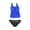 Blue - cobaltblk, variant on Profile Womens Ruched E-Cup Scoop 2 Piece Tankini, Blue, 32E