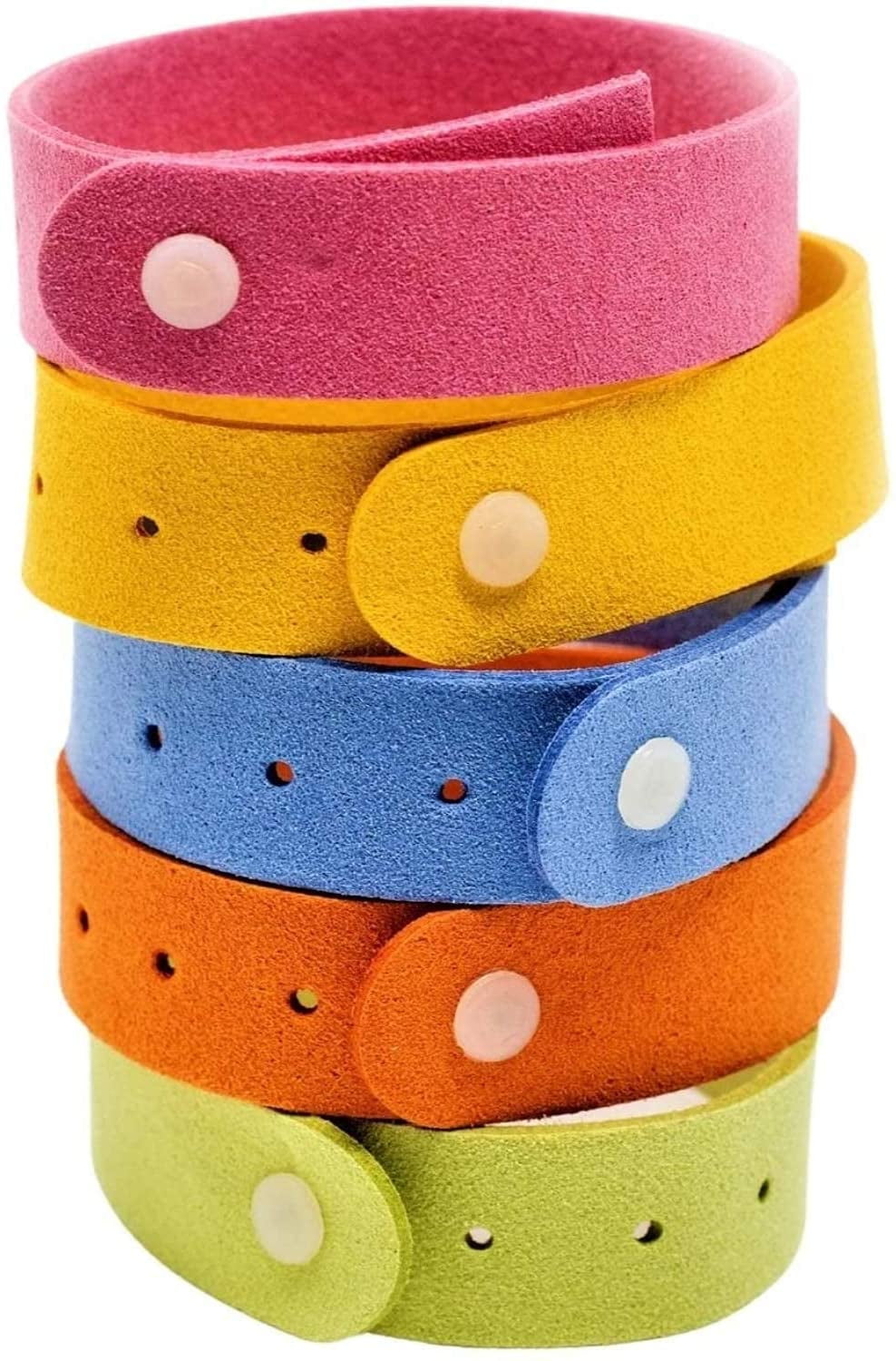 Shields Mosquito Repellent Bracelet 5 Pack Deet Free Refillable and Reusable 