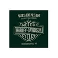 thumbnail image 2 of Harley-Davidson Men's Firepower Long Sleeve Crew-Neck Cotton Shirt - Green (M), Harley Davidson, 2 of 2