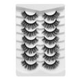 thumbnail image 1 of 7 Pairs Thicken False Eyelashes Multilayered Bushy Curling up Lashes for Wedding Stage Makeup, 1 of 6