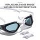 thumbnail image 3 of Gafas de natación antivaho HD profesionales, gafas Anti-UV, gafas de natación de silicona con montura grande para hombres y mujeres, 3 of 5