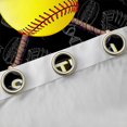 thumbnail image 4 of jejeloiu Softball Game Gaming Curtains Pack of 2 (42x84 Each),Ball Sport Theme Curtains Blackout For Boys Teens, 4 of 6