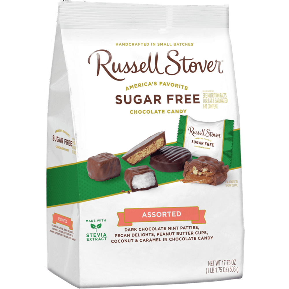 Russell Stover Sugar Free Assortment with Stevia, 17.85 oz. Bag