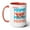 Red, variant on Crabby Momma Two-Tone Coffee Mugs, 15oz