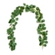 thumbnail image 4 of La guirnalda plástica de la paleta de eucalipto artificial deja la decoración de la planta falsa de la guirnalda de los 2m, tipo 2 Scienceny HA002561-02, 4 of 6