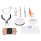 thumbnail image 1 of Jewelry Making Tool, Eye Screws Easy To Operate Measuring Tape Hook Buckle Set With Iron Rings For DIY Crafts ANGGREK Plata, 1 of 8