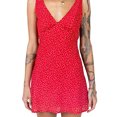 thumbnail image 5 of Biekopu Women's Summer Short Sling Dress Sleeveless Deep V Neck Mini Skinny Floral Dress,Casual Street Wear,S/M/L, 5 of 8