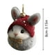 thumbnail image 3 of Adornos Navideños Acrílicos de Animales | Adornos Colgantes Planos de 2 Mm de Grosor con Cordón Dorado | Decoración Compacta y Duradera para Árbol de Navidad de 8 Cm | Multiusos para El Hogar, La Ofi, 3 of 5