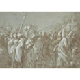 thumbnail image 2 of Hans Mont 14x11 Black Ornate Wood Framed Double Matted Museum Art Print Titled: Military Procession (16th Century), 2 of 5