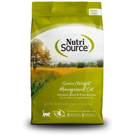 UPC: 0073893280057 | NutriSource Cat Senior Weight Management Chicken & Peas Formula 16Lb