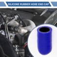 thumbnail image 2 of Unique Bargains 1 Pcs 30mm L 14mm/0.55" ID Black Blue Car Silicone Rubber Hose End Cap Silicone Reinforced Blanking Cap for Bypass Tube Universal, 2 of 7