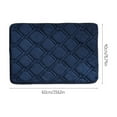 thumbnail image 2 of Hgallory Polyester Thick Floor Mats for Bedroom Living Room, Non-Slip Absorbent Floor Rugs for Entrance Sofa side, Simple Style Home Decor Solid Color Doormat, 16"x24", 1 Pack, Dark Blue, Rectangle, 2 of 9