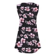 thumbnail image 7 of MYAOYI Women's Dresses Tropical Hibiscus Floral Print Sleeveless V Neck Summer Dress Casual Babydoll Tank Sundress, 7 of 7