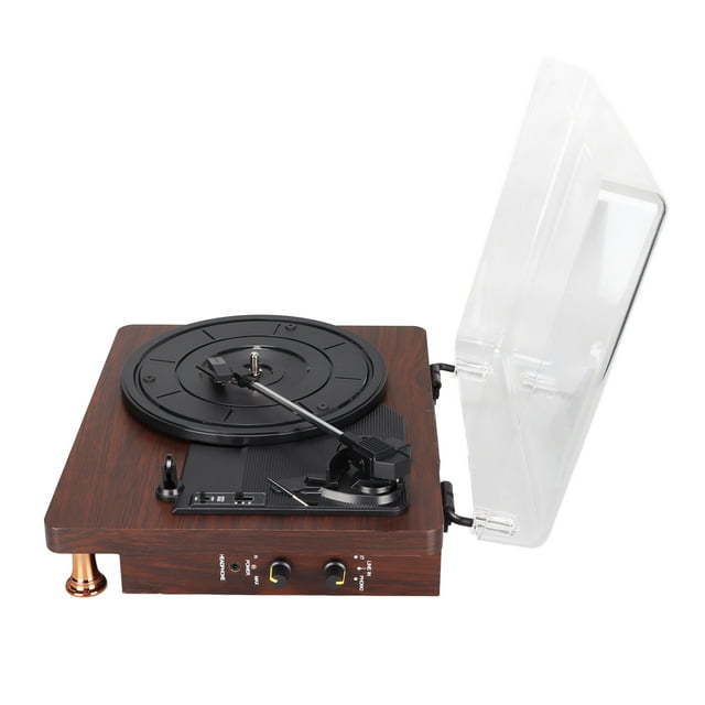 Record Player, 3 Speed Turntable Phonograph 100-240V Retro Multi Function For Tablet For Phone US Plug