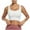White, variant on Fengactive High Impact Sports Bras for Women Racerback Running Bra Workout Crop Tank Tops Longline Sports Bra Push up