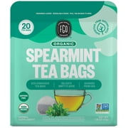 FGO From Great Origins, Spearmint Herbal Tea, Organic Tea Bags, 20 Count, 1.16 Oz (33g)