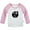 "I'm 1" Long Pink Raglan T-shirt, variant on I'm 1 Happy First Birthday Novelty T shirt For Baby, Newborn Babies T-shirts, Infant Tops, 0-24M Kids Graphic Tees Clothing (Long Black Raglan T-shirt, 0-6 Months)