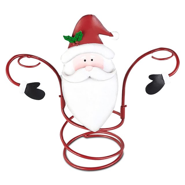 Soporte para vino tinto de vacaciones Soporte para estante de almacenamiento Botellas de hierro con estilo Organizador de tazas Fiesta Festival Decoración Bar Herramienta para el hogar Red Hat Red Hat Inevent HA009212-01B