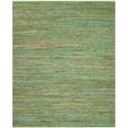 thumbnail image 4 of Safavieh Nantucket Collection NAN220B Handmade Green Cotton Area Rug (4' x 6'), 4 of 6