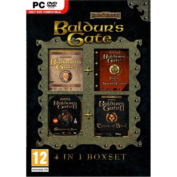 Baldurs Gate 4 in 1 Box Collection Compliation Brand New Sealed