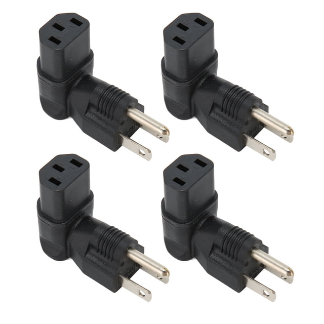 Convertidor 5-15P A IEC320 C13, Adaptador De Enchufe De Alimentación De Extensión PDU Macho A Hembra De 90 Grados Plug And Play Enchufe De EE. UU. UU. Estándar De 125 V Para