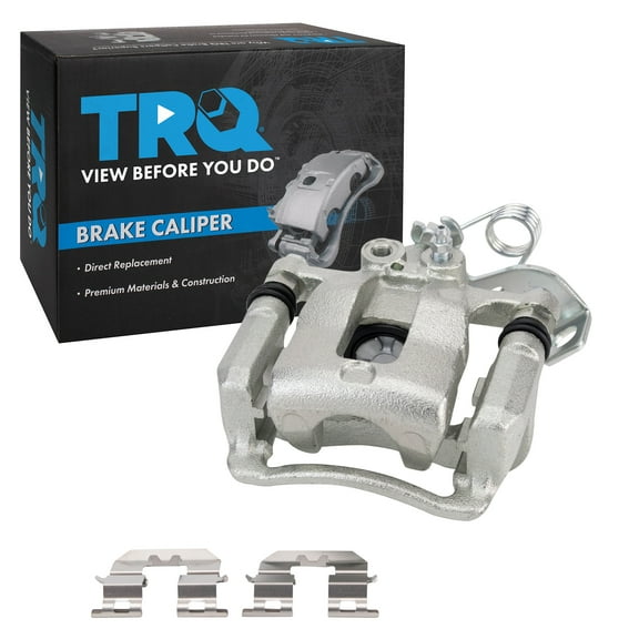 TRQ Rear Right Brake Caliper w/Bracket Passenger Side Compatible with 2012-2017 Kia Rio