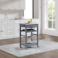 thumbnail image 6 of QunYou Rolling Kitchen Carts with Wheels Mobile Rolling Trolley Cart with Drawer & Basket 30"Portable Kitchen Workstation for Home Dining and Culinary Spaces, 6 of 8