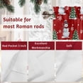 thumbnail image 7 of Christmas Valances for Windows, 54 x 18in, Winter Snowman Christmas Tree Snowflakes Red Rod Pocket Kitchen Valance Curtain Light Filtering Window Treatments for Living Room Bedroom, 1 Panel, 7 of 7