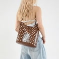 thumbnail image 3 of SPEKSEE Studded Purse Faux Leather Tote Bag Y2K Hobo Bags Trendy Shoulder Bag 90s Punk Handbags, 3 of 12