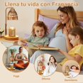 thumbnail image 3 of Lampara para Velas Aromaticas, Temporizador Lampara Calentadora de Velas, Altura Ajustable L&aacute;mparas Aromatizantes, 4 Niveles de Brillo, con 2 Bombillas, para Decoraci&oacute;n del Hogar, 3 of 7