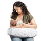 thumbnail image 1 of Almohada de Lactancia  Almohada ergonómica con biberón y Lactancia con Alta y Firme, Gran área, cojín Repelente al Agua con Funda Lavable; Baby Safety Alliance Verified  Hojas Suaves Grises, 1 of 9