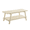 Off-White | Coffee Table, variant on GZXS 2-Tier End Table with Storage Shelf, Modern MDF Side Table with Cylindrical Solid Rubberwood Legs, Multi-Purpose Nightstand for Bedroom Living Room, Off-White