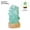 Green, variant on Natural Stone Ambient Night Light - Handcrafted Beechwood Base, USB-Powered Column Table Lamp for Bedroom, Meditation Space & Desk Decor