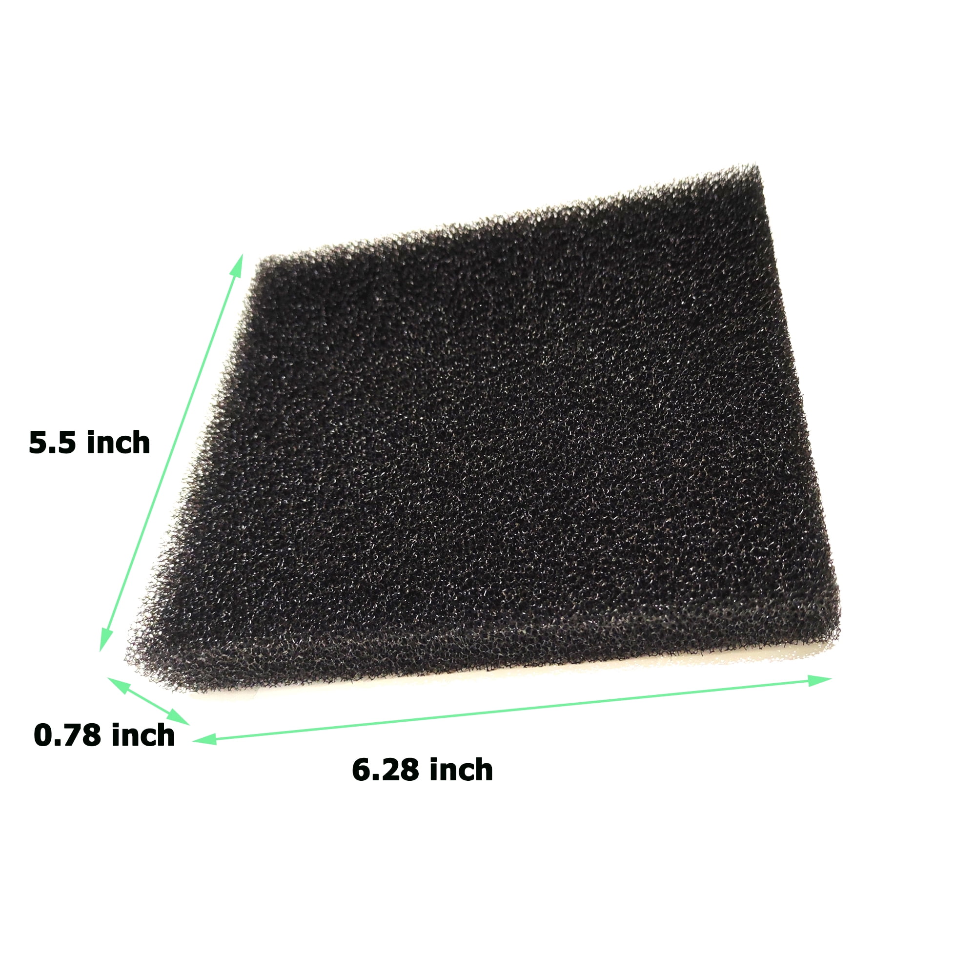 Qzbhct 15 Pack Aquarium Bio Fitler Media Sponge Foam Pad, 6.28 x 5.5 x 0.78 inch Filters Pad Inserts for ML350