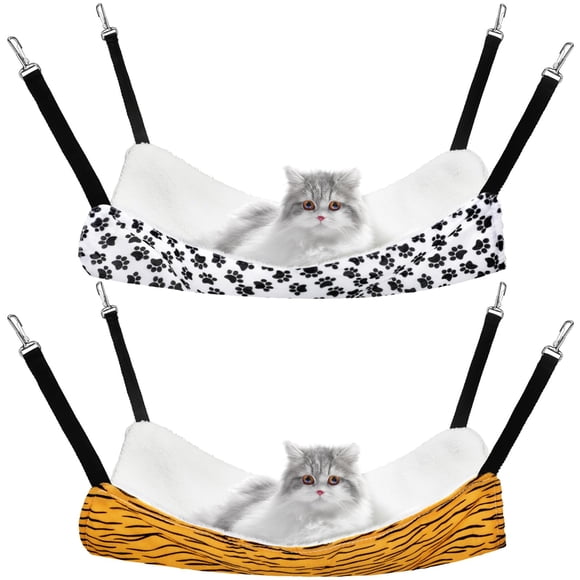 Hamaca Colgante para Gatos Jetec Reversible Suave y Transpirable 2 piezas