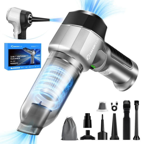 Aspiradora SakerPlus Mini 3 en 1 15000Pa 7500mAh inalámbrica