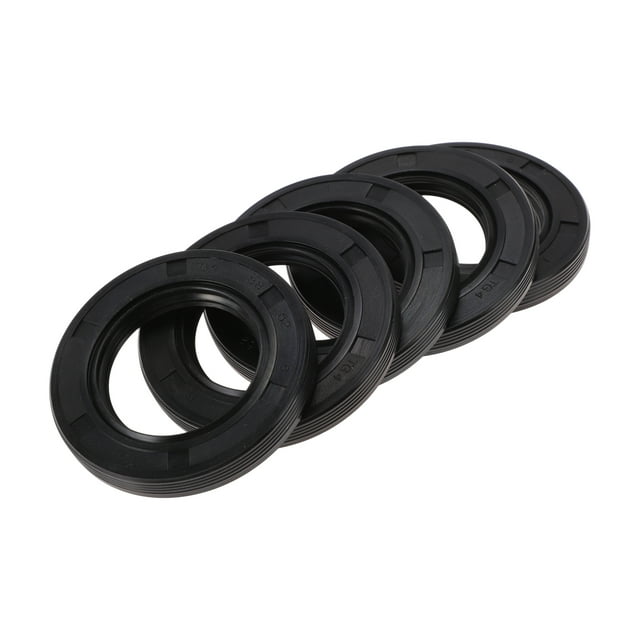 Anillo de sello de aceite universal Unique Bargains Sello de labio TG4 38x62x8mm Caucho NBR negro de alta presión 5 Pcs