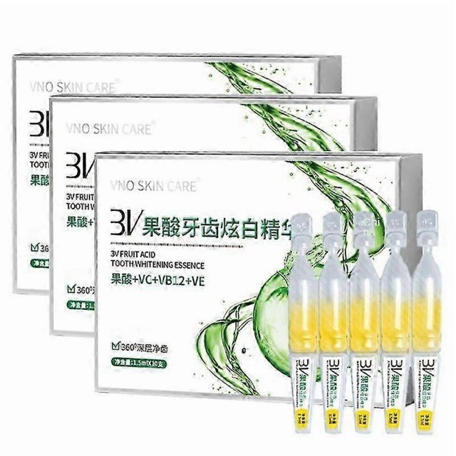 30pcs 3V TLOPA Ampoule Toothpaste Tooth Serum Ampoule Essence Toothpaste Fruit Acid Teeth Whitening Essence Tooth Care Essence