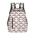 thumbnail image 1 of Disketp Dachshund And Hearts Mochila Ligera e Impermeable, Mochila de Día Resistente para Viajes, Senderismo y Uso Diario para Hombre y Mujer, 1 of 7