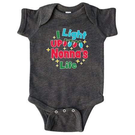 

Inktastic Christmas I Light up Nonna s Life Gift Baby Boy or Baby Girl Bodysuit
