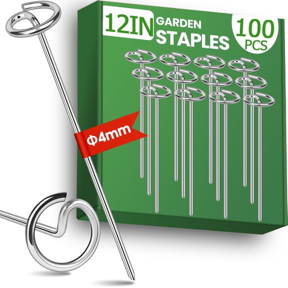 Alfileres de tela Pamofuper para paisajes, 30 cm, calibre 8, acero galvanizado