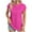 Hot Pink, variant on Scyoekwg Womens Casual Short Sleeve T Shirts Round Neck Tunic Tops Loose Lightweight Shirts Trendy Solid Color Blouses (Green,XXL)