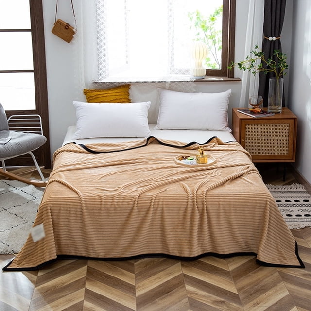 Couverture Molletonnée Douce et Moelleuse pour le Bureau et la Chambre à Coucher
