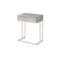Myco Furniture CH105 12 x 18 x 24 in. Chloe Accent Table, Taupe